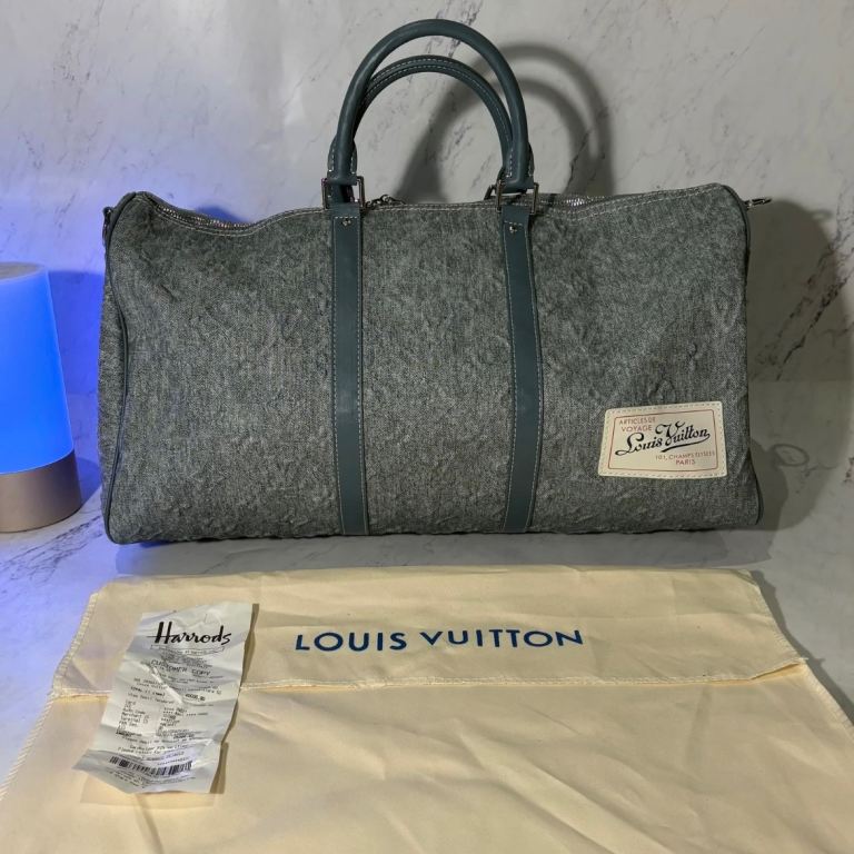 image for Louis Vuitton Denim duffle bag