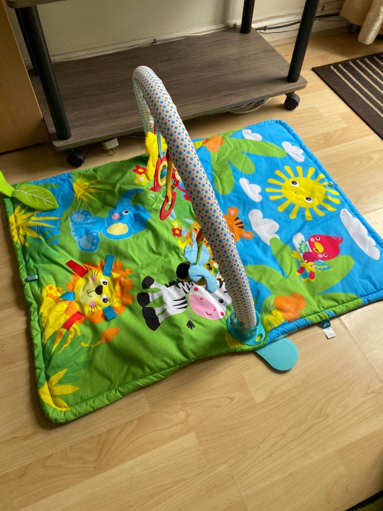 Tesco Carousel Discovery Baby Center Play Mat & Activity Bar w. Hanging Toys