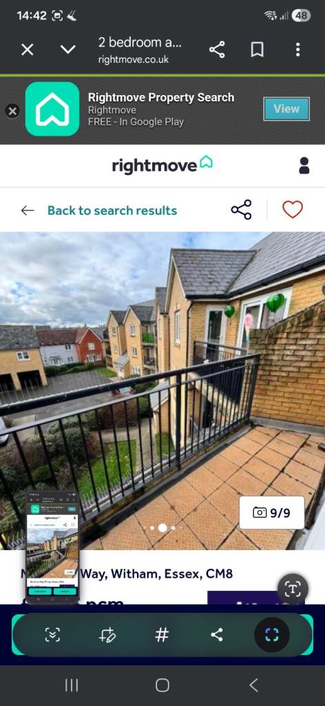 2 bed flat to rent in Witham