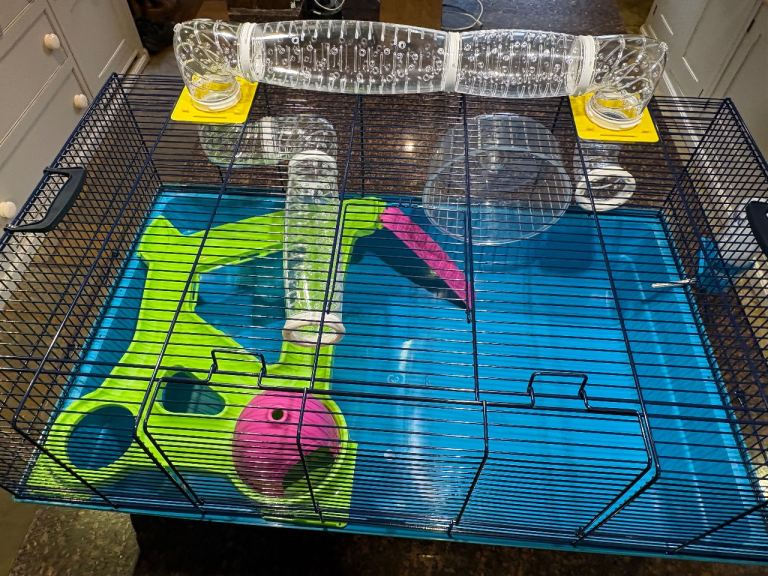 New Savic hamster cage with accessories for Syrian hamster