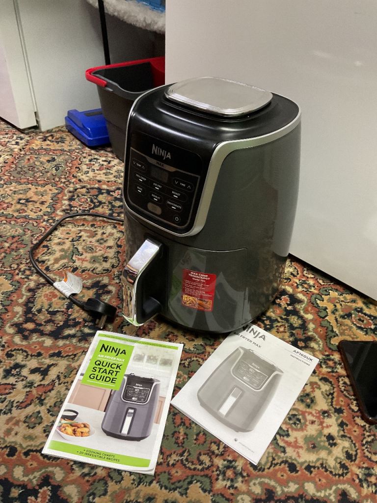 Ninja Air Fryer AF160 UK , 5 L with Manuals