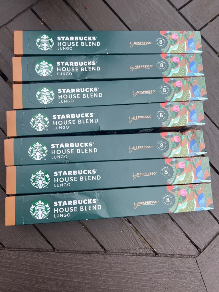 Starbucks House Blend Lungo Nespresso Pods – 7 Boxes New