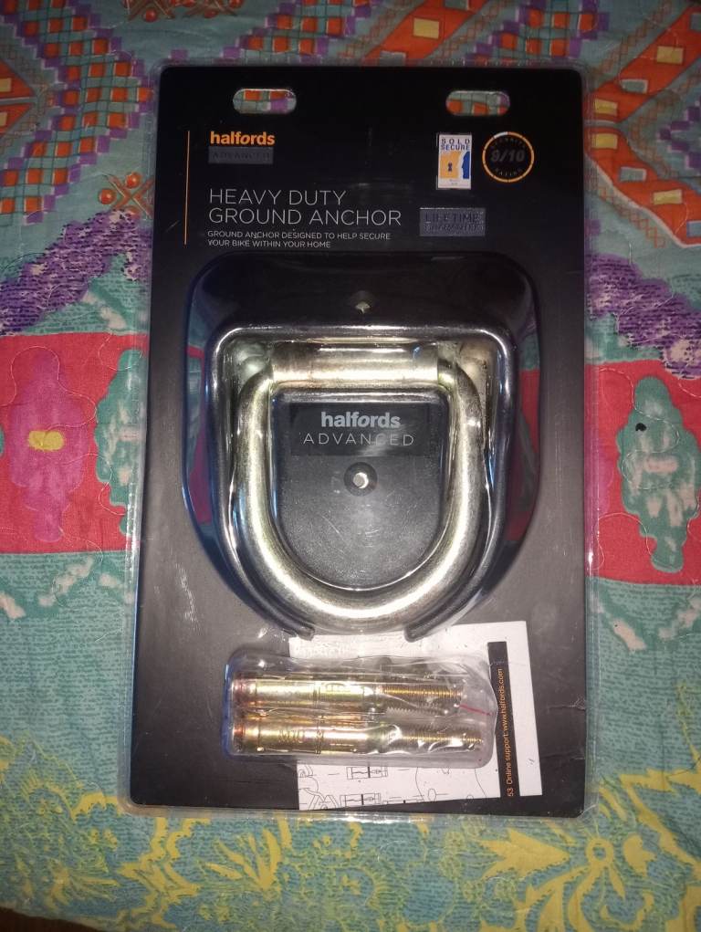 Bike ground anchor Halfords bike lock bicycle 