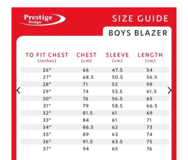 2 x boys Chalk Hills Academy blazer Size 34 