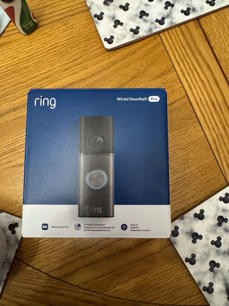 Ring Wired Video Doorbell Pro (Newest Gen) Retinal 4K - Brand New