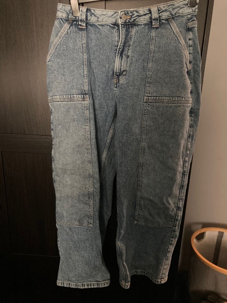 Next Blue Denim Hourglass Straight Leg Jeans UK 14R