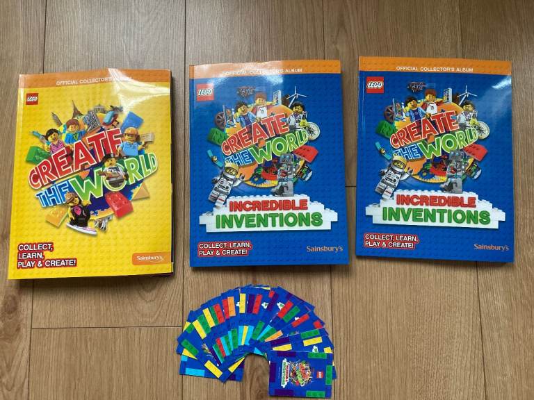 image for Sainsburys LEGO Create the World and Incredible Inventions Official Collector's Album with Cards 