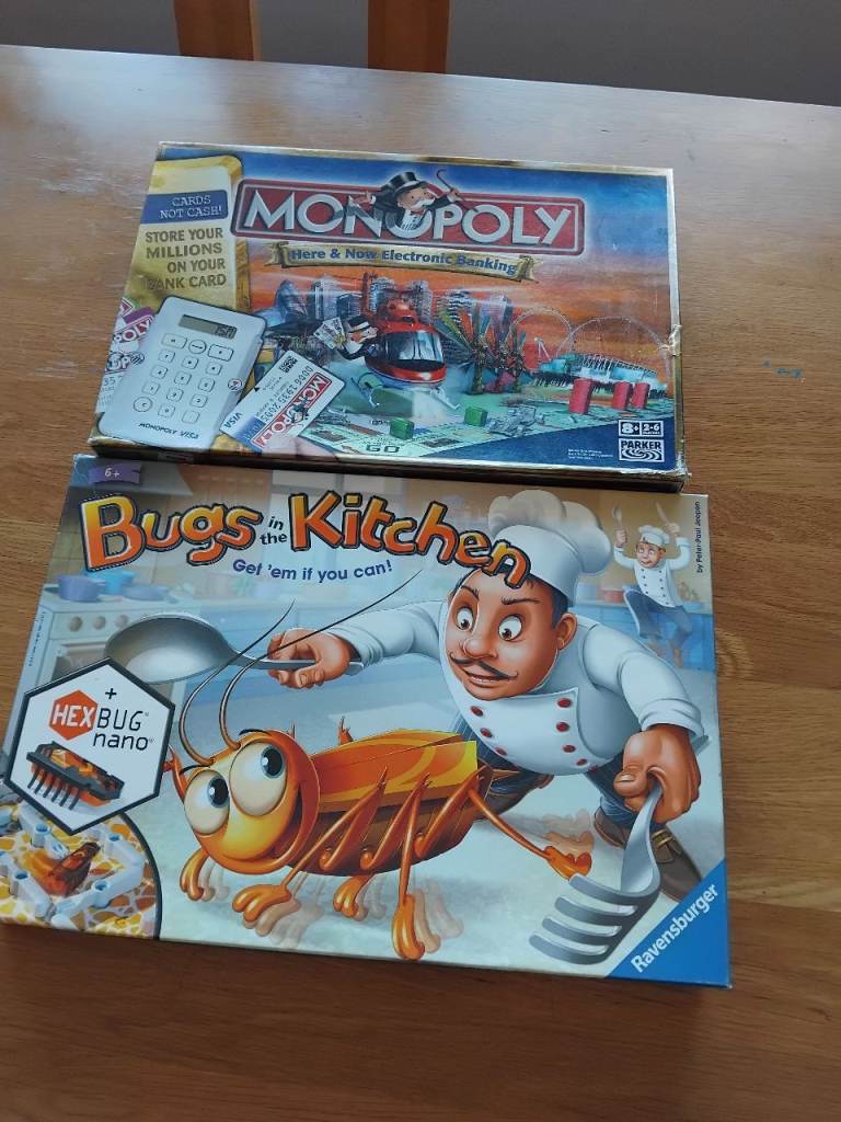 Monopoly and Bug in the Kitchen 