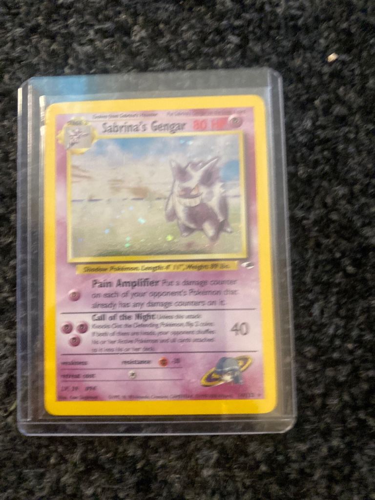 Sabrina's Gengar Pokemon Card – Good Condition
