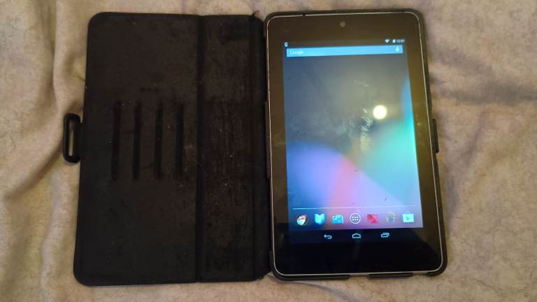 Google Nexus 7 Tablet with Black Protective Case, £17.00 for Sale