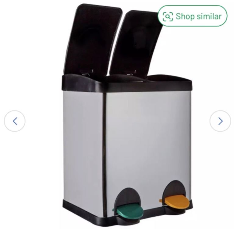 Habitat 30 Litre Twin Compartment Recycling Bin