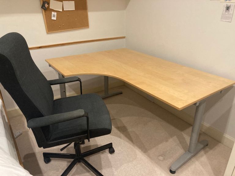 IKEA office table and chair