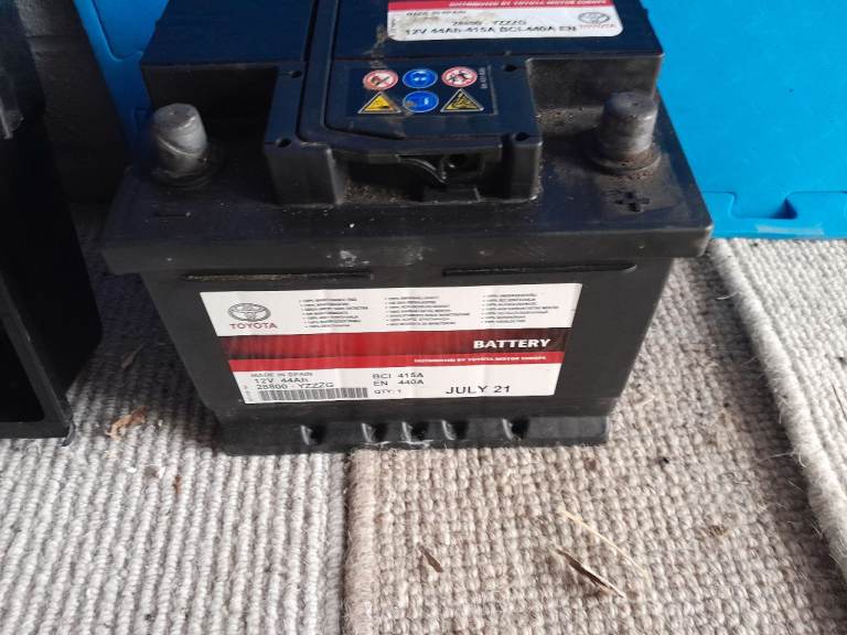 Ford Fiesta/Toyota Yaris car battery. Toyota brand. Used