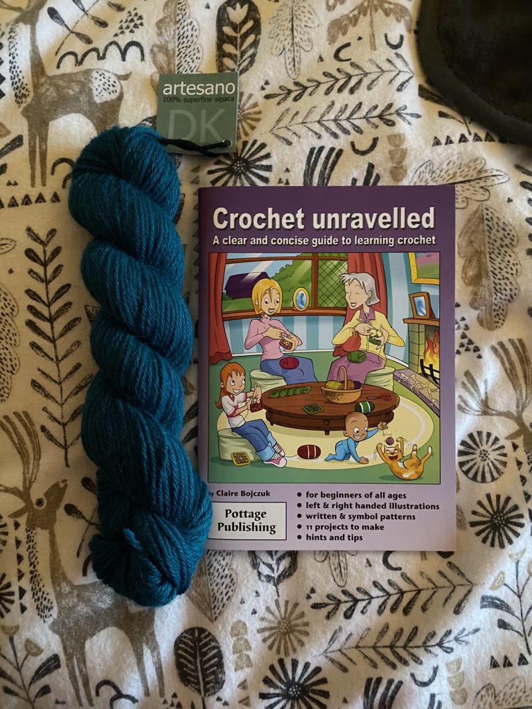 Beginners Crochet Book & Alpaca Wool