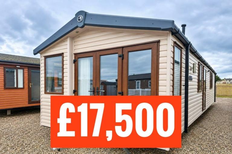 OFF SITE static caravan double glazed & central heated 3 bed Swift Moselle