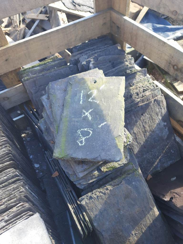 Reclaimed Welsh Slate 12 inch X 8 Inch (x 60 or so)