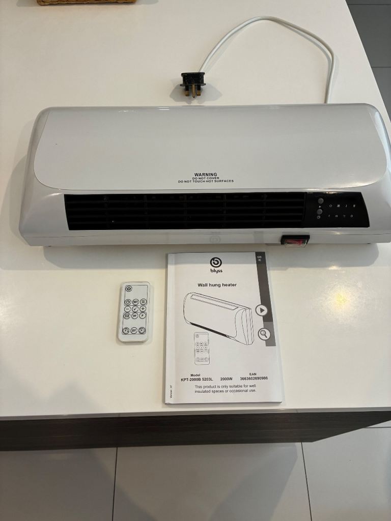 Blyss Wall Hung Heater KPT-2000B 5203L 2000W