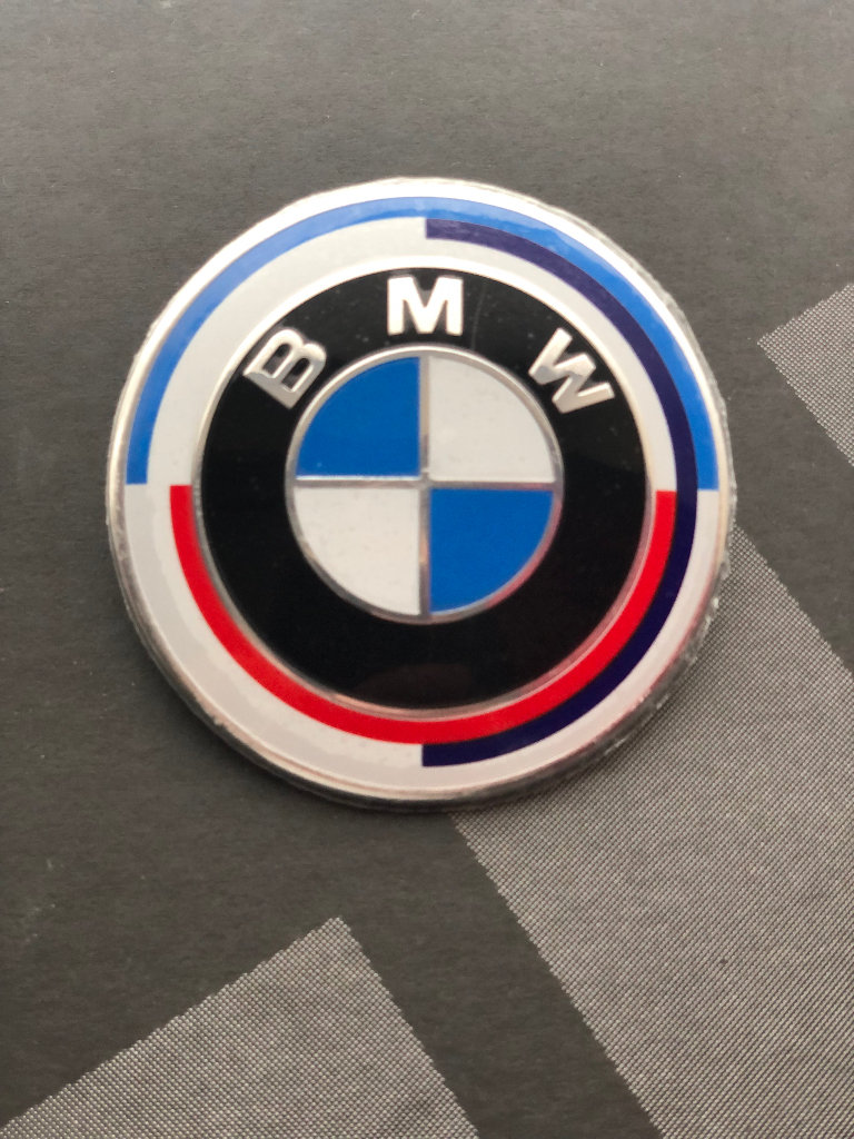 BMW 50th Anniversary Badge 74MM Brand New 