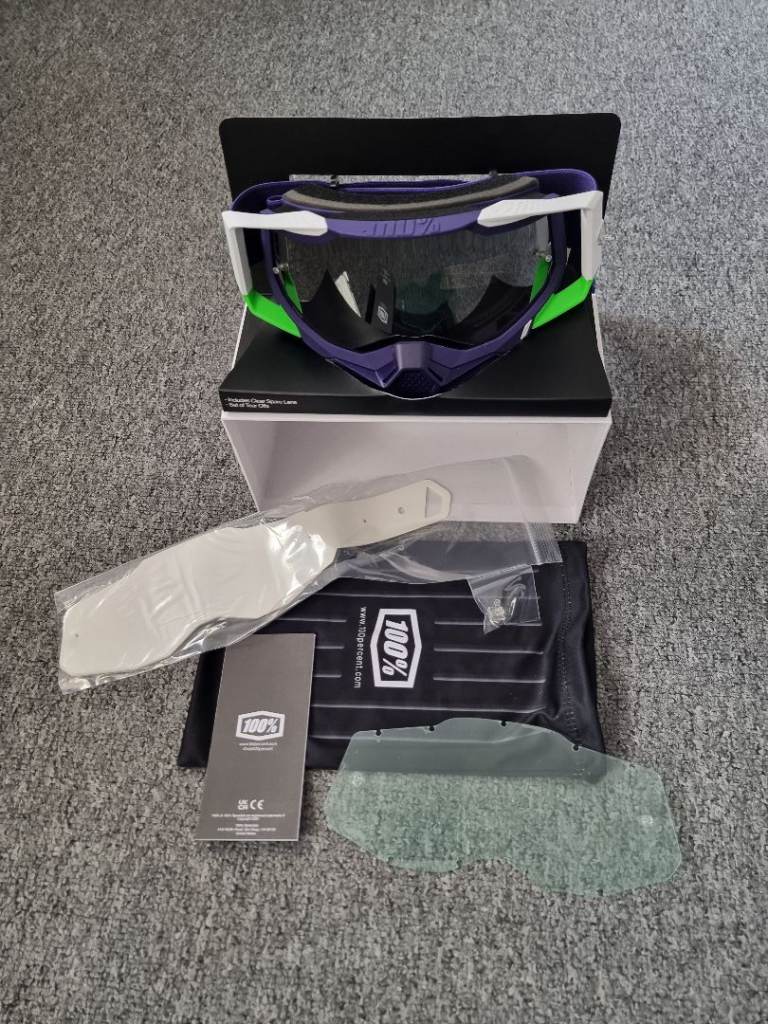 New.100% RACECRAFT 2 mx Goggles. 