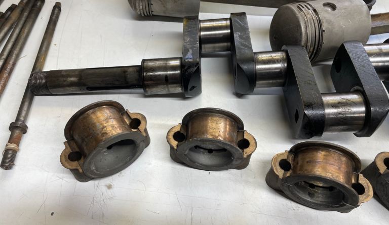 1920's Bentley 3 Litre Pistons, Conrods and Crankshaft