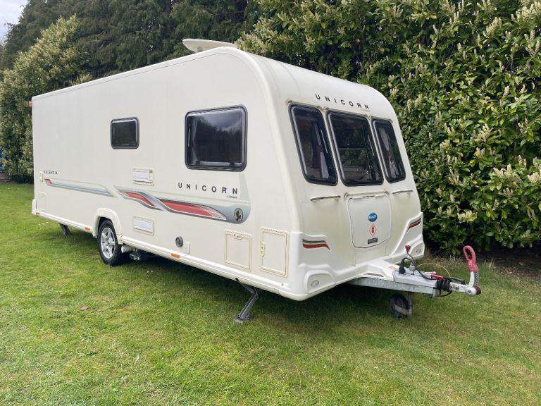 Bailey 2011 Unicorn Valencia 4 Berth Fixed Bed Caravan, Fitted Motor Mover, Loads Of Extras 
