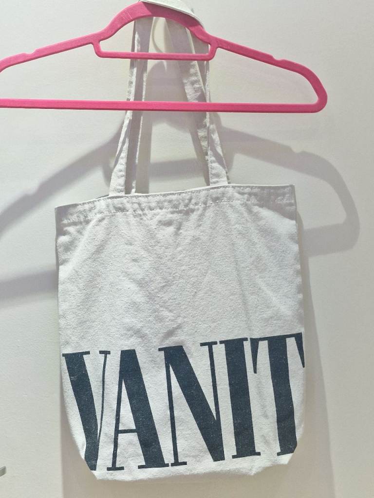 VANITY FAIR Canvas Tote Bag in Cream