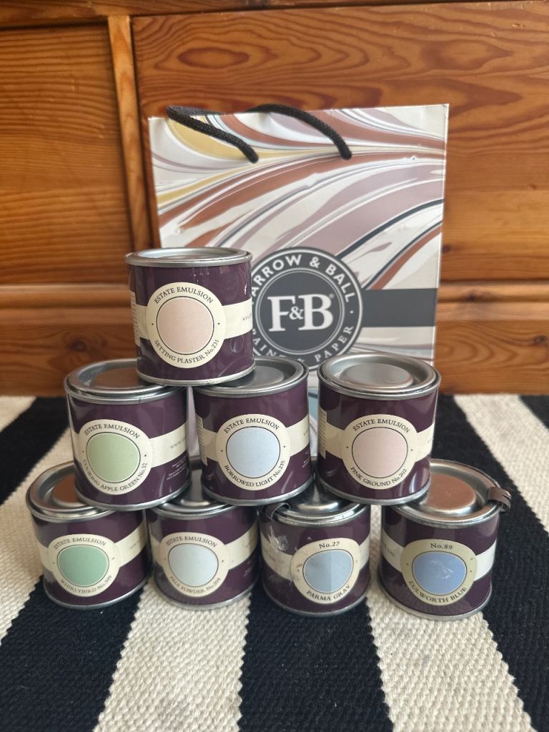 Farrow & Ball Tester Pots - 100ml Estate Emulsion, Various Colours