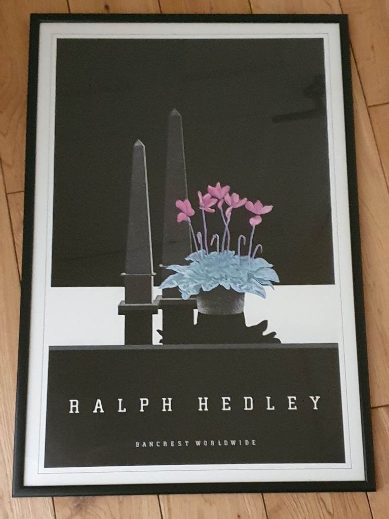 RALPH HEDLEY Bancrest Worldwide Cyclamen Framed Print 42.5cm W x 62.5cm T