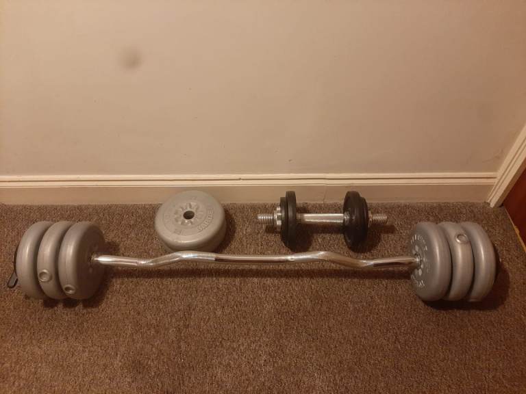 Barbell and weights set