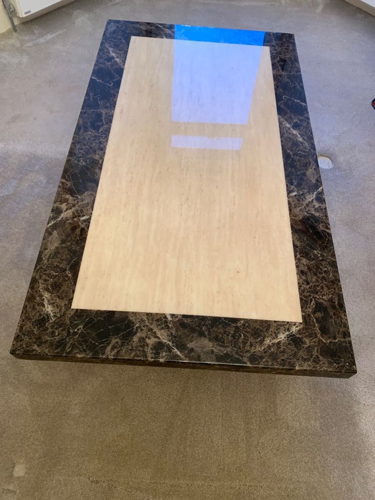 marble effect coffee table