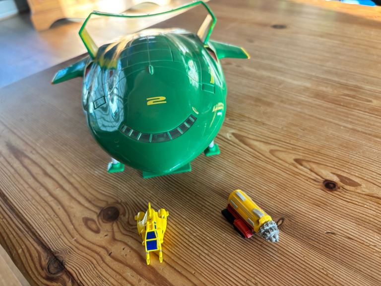 Electronic Thunderbird Thunderbirds 2 + 4 + The Mole Bandai 2004 Toy 11in Long 