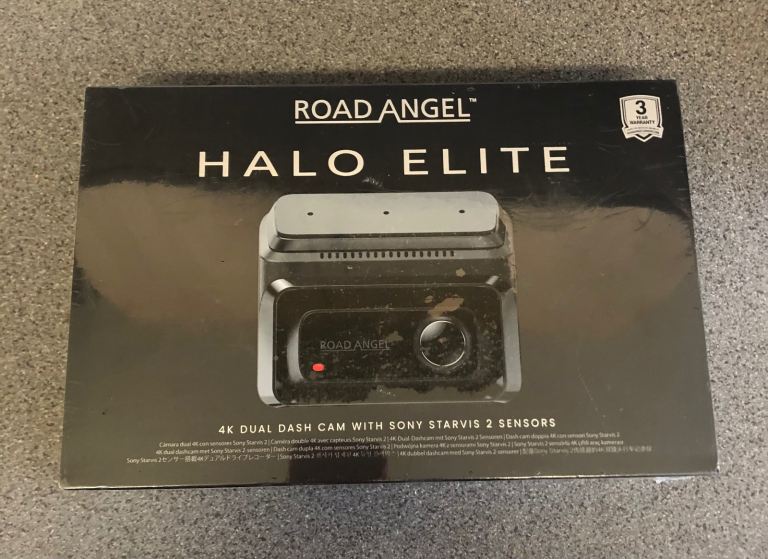 Road Angel Halo Elite 4K + 1K Dual Dash Cam Night Vision Hardwire Kit + SD Card