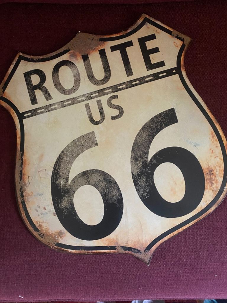 Large Route 66 Metal Sign 