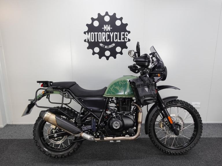Royal Enfield Himalayan 411. 2024. Low Miles. Pine Green With Extra's