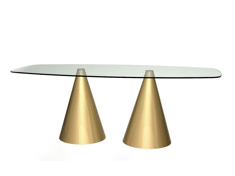 Gillmore Large ‘Oscar’ Glass Dining Table | RRP £1,299