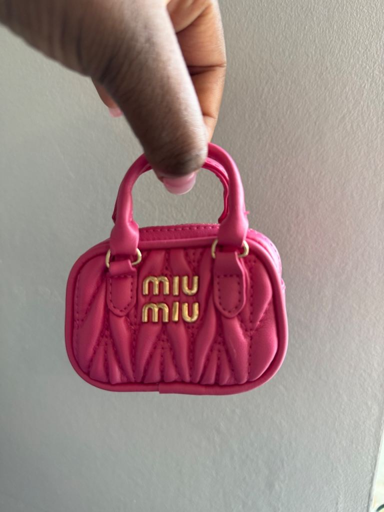 Miu Miu Pink Mini Bag AirPods  case  New