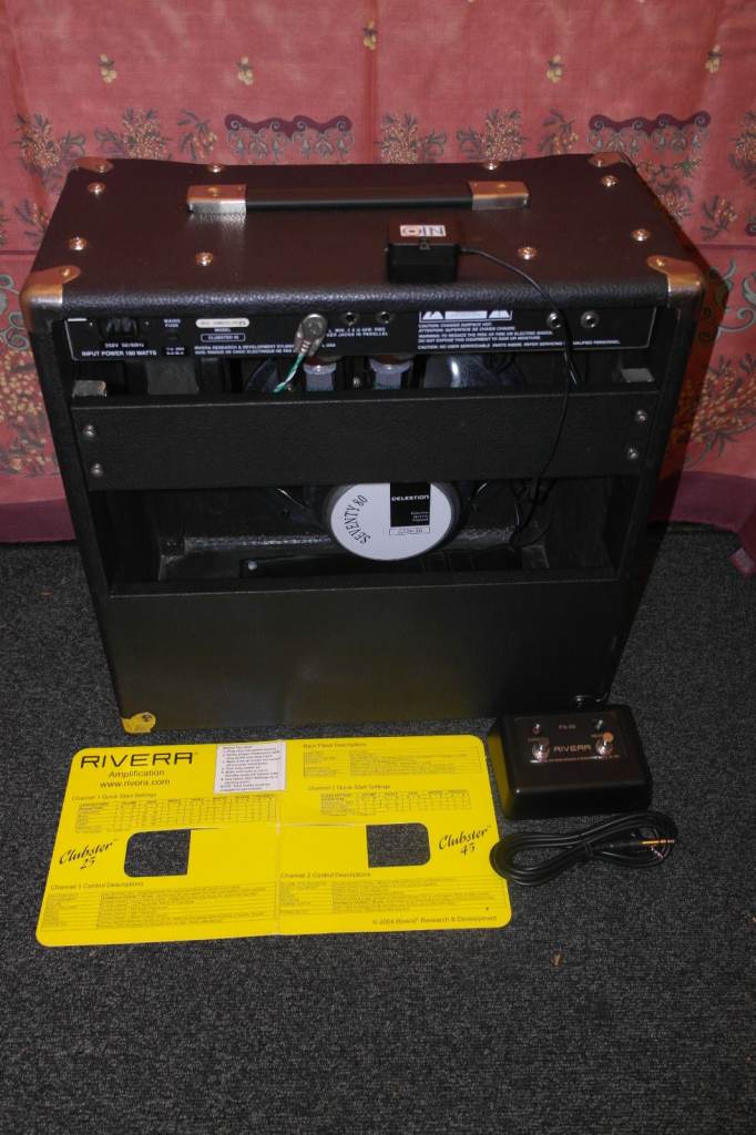 Rivera Clubster 45 valve combo with SamSystems Integral Close-Cab Miking System