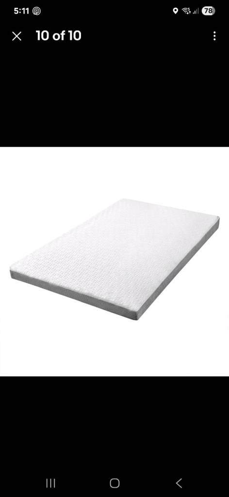 Mattress topper 135x190cm brand new