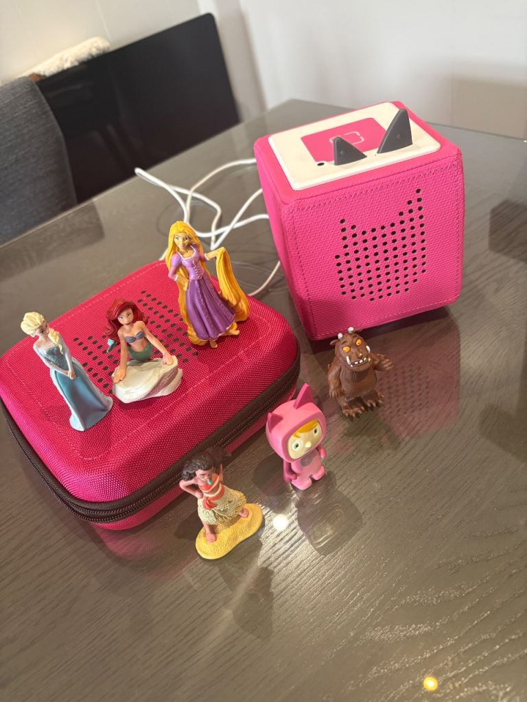 Pink Tonies TonieBox and Characters 