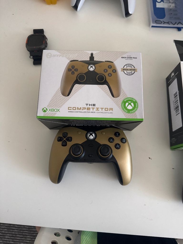 Hyperkin The Competitor Xbox Controller - Gold, As Good As New