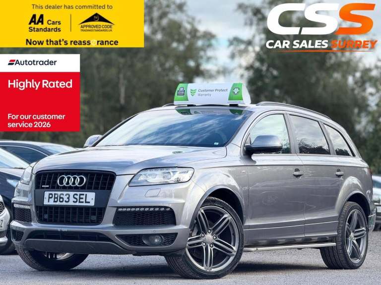2013 Audi Q7 3.0 TDI V6 S line Plus Tiptronic quattro Euro 5 (s/s) 5dr SUV Diesel Automatic
