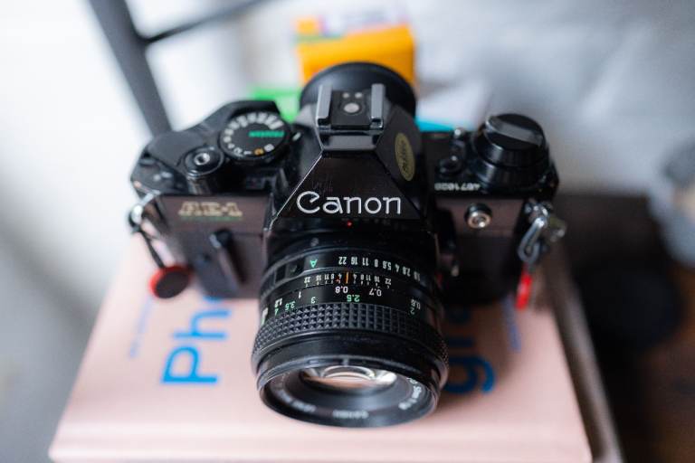 Canon AE-1 Program (Black) + Canon FD 50mm F1.8 - Great Condition