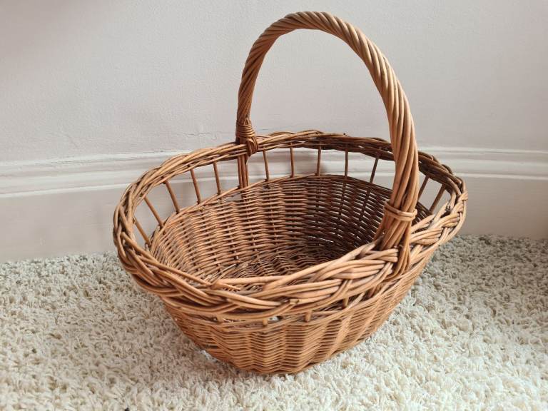 Hamper basket wicker woven with handles red riding costume halloween Christmas hamper 