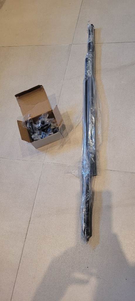 10 brand new black stair rods