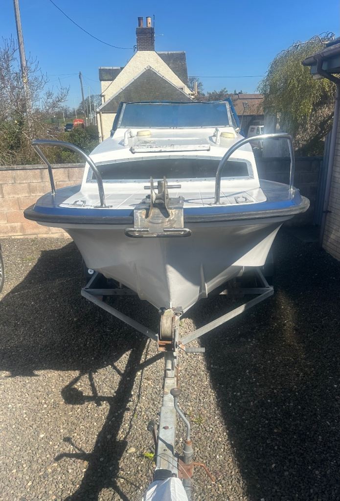 Swap for car transporter Cabin cruiser fishing Shetland trailer no Outboard 