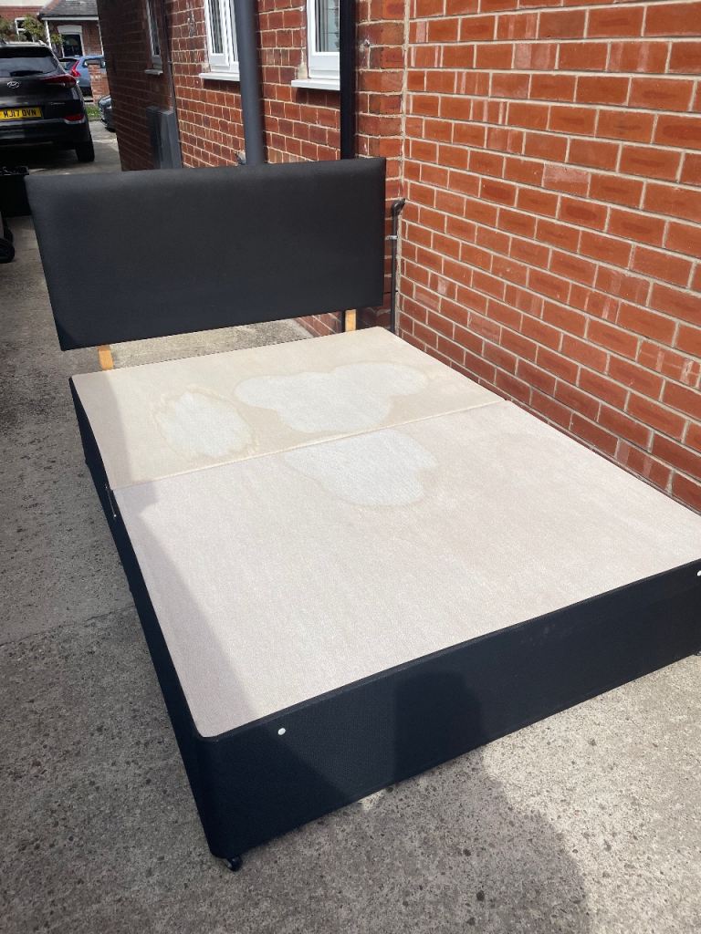 **FREE** Double bed base with headboard 