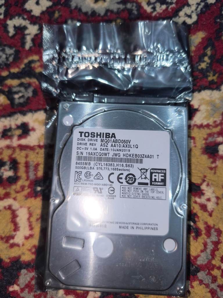 Toshiba MQ01ABD050V 500GB 2.5-inch internal hard disk drive laptop game console