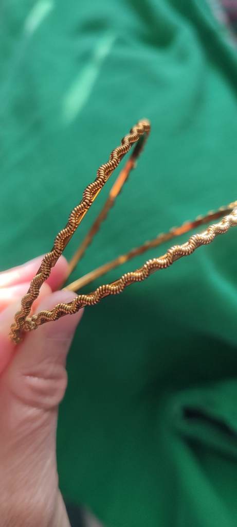 Pair of Gold Coloured Bangles –new