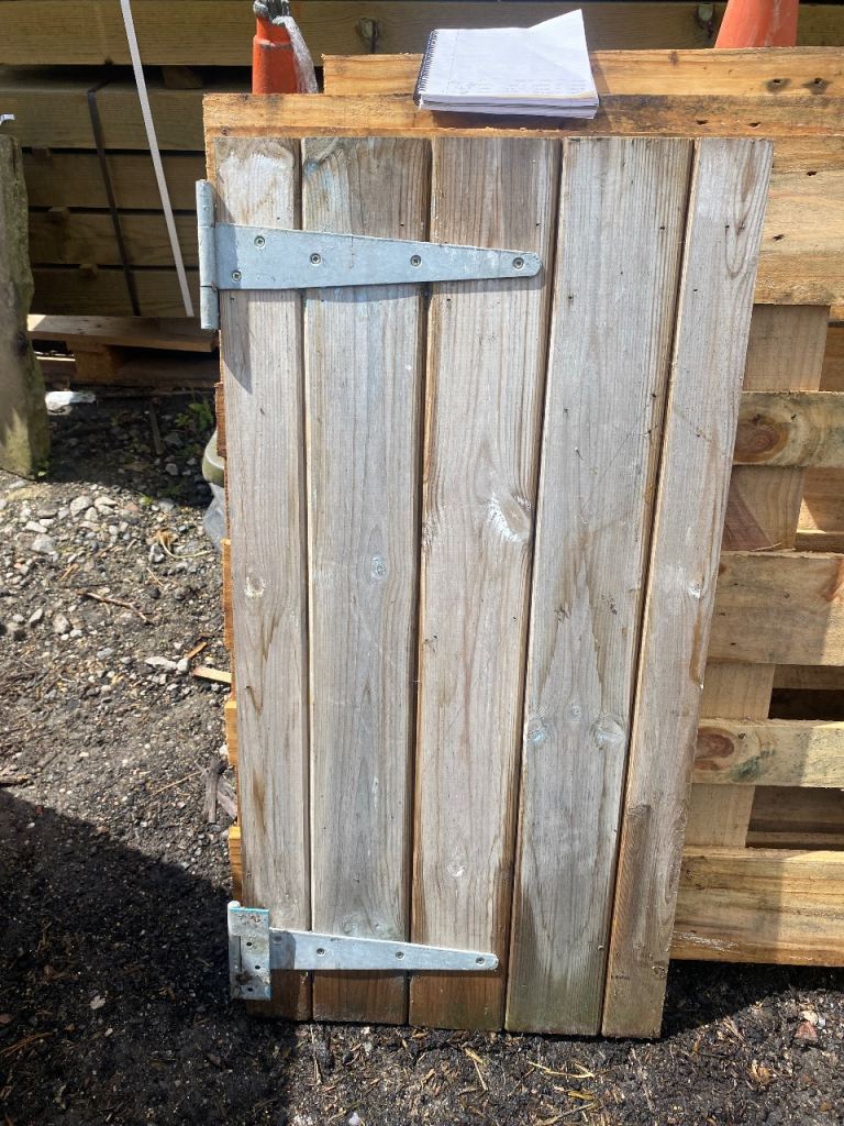 Wooden Garden Gate / Shed Door with Hinges