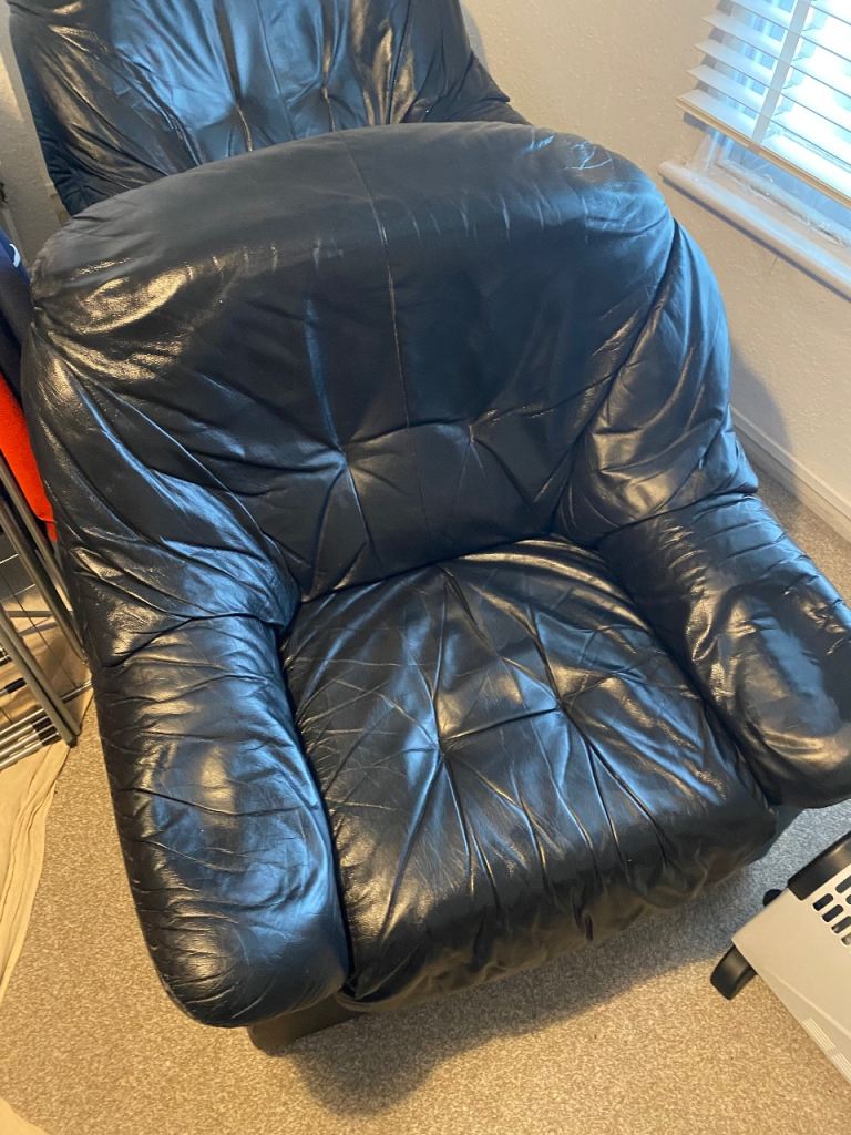 Leather Armchairs x2